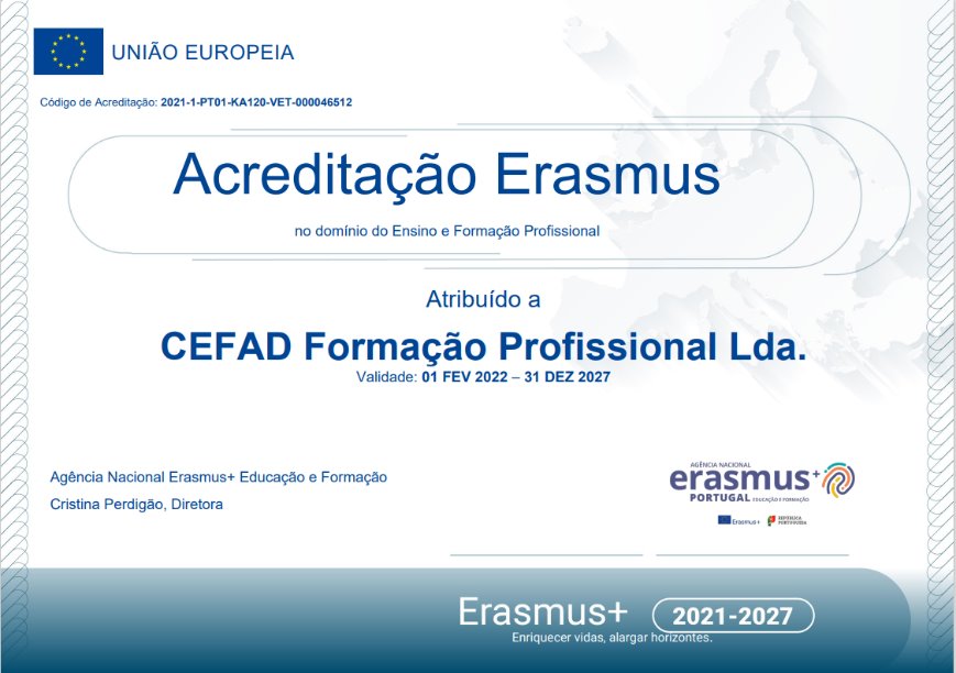 Certificação ERASMUS+ EPC photo